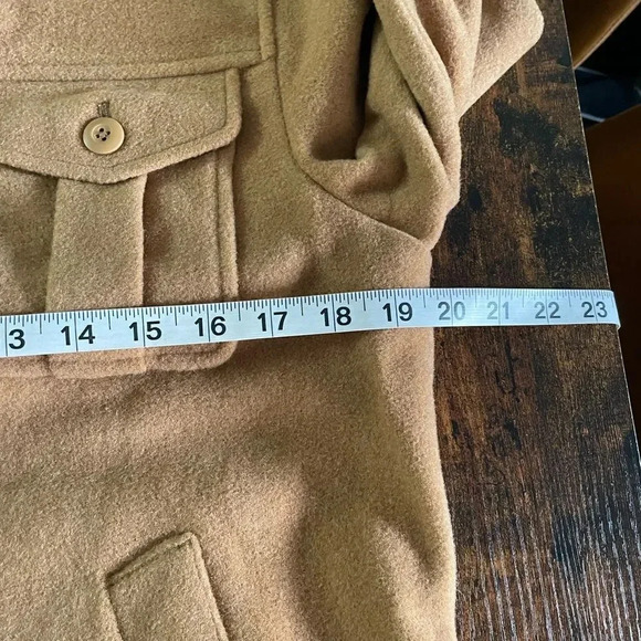 Jcrew Camel Color Shirt-jacket in stretch wool - Picture 10 of 15